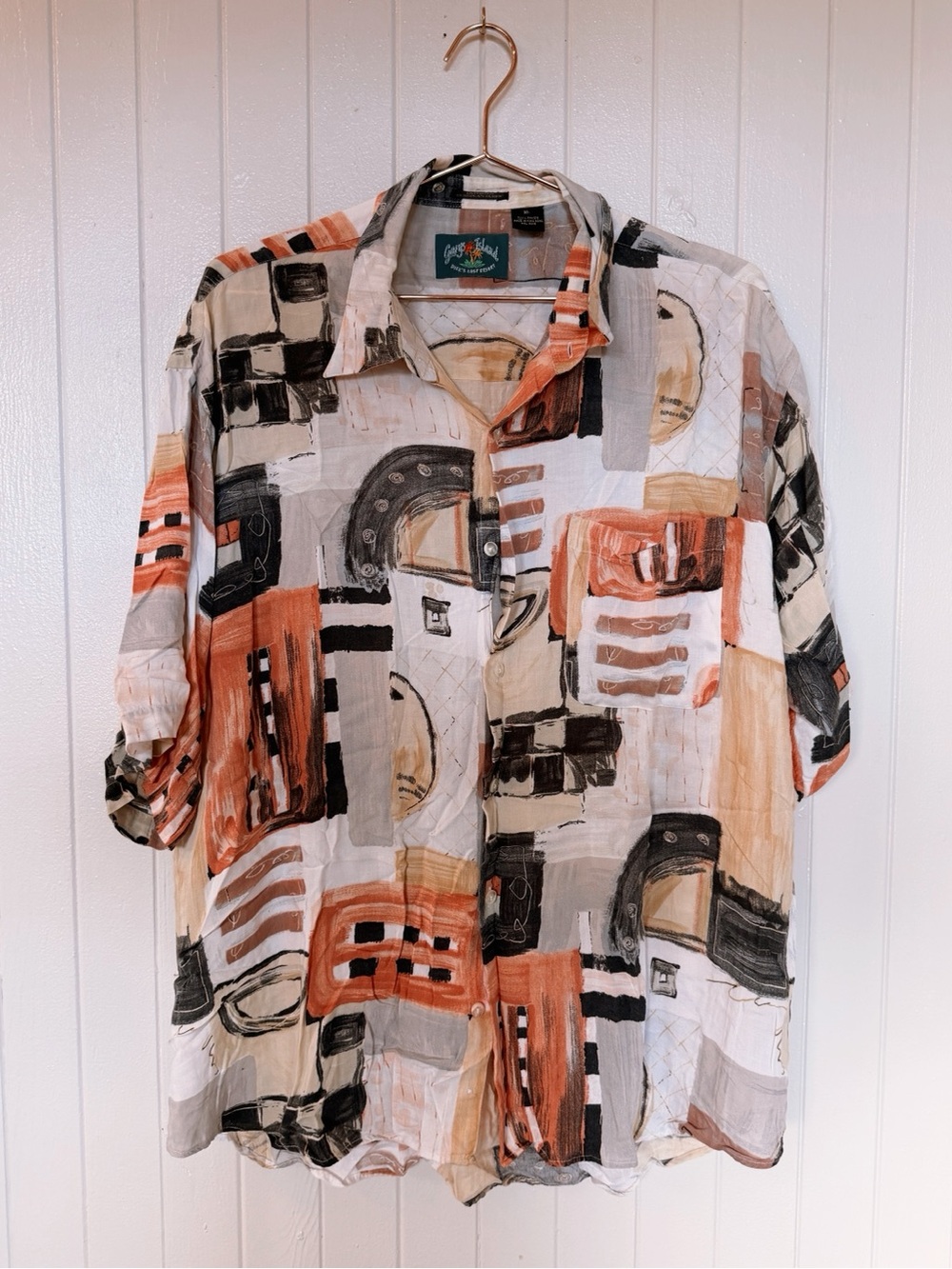 80s Retro Button-Up Shirt